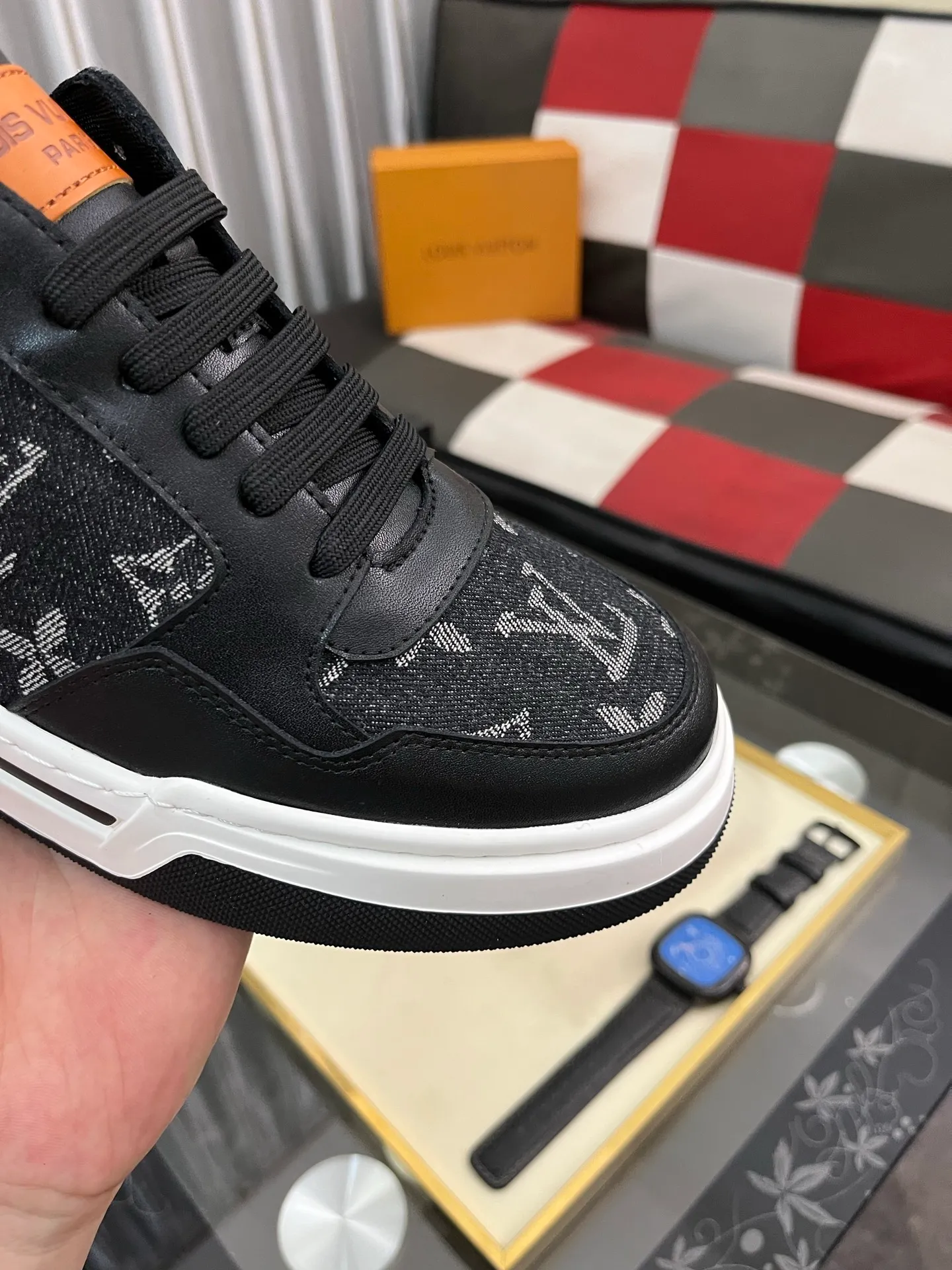Men's Men's Shoes💰420⌚️⌚️《Lv*》The latest and most popular casual shoes, top brand [seduce] luxury~purchase, top~quality. [Strong] The upper is made of imported breathable cowhide with cloth material ➕ breathable sheepskin feet (•) and fine workmanship. Original personalized fashionable soft rubber wear-resistant outsole, size: 38-442️⃣colors available
